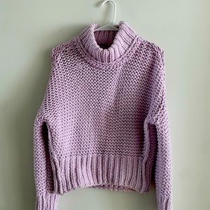 Free people small sweater purple warm and cute